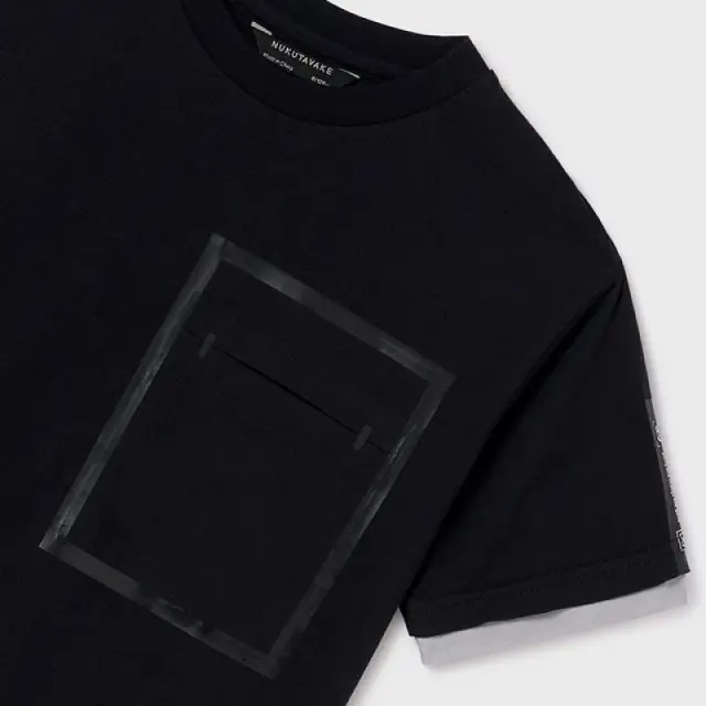 Junior 10 έως 18 ετών Μπλούζα oversize αντίθεση μαύρο - 16Ε 2