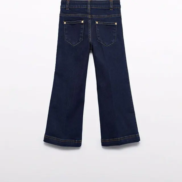 Mini 2 έως 10 ετών Παντελόνι denim palazzo τζιν σκούρο 3