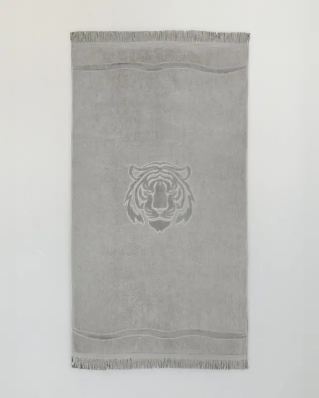 Πετσέτα Θαλάσσης 90x160 420gsm Nima Keya Jacquard Taupe 100% βαμβακερό 2