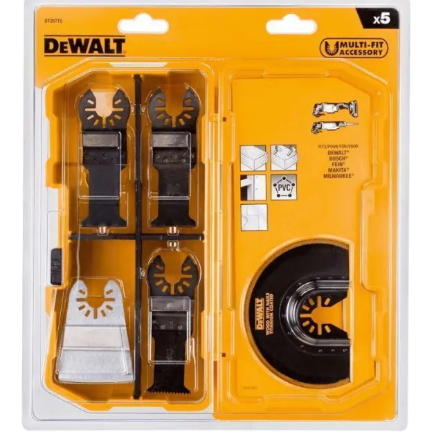 Dewalt DT20715 - Σετ Εξαρτημάτων Πολυεργαλείου 5τμχ