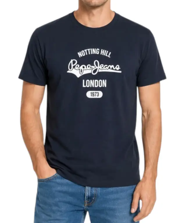 Pepe Jeans - Ανδρικό Κοντομάνικο T-shirt Jimmy Tee PM5010405-597 Μπλε 2