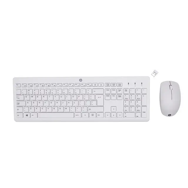 HP Keyboard & Mouse Set 230 White (3L1F0AA#ABB)