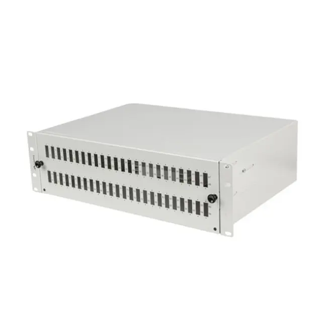 Lanberg Rackmount 19" 3U Fiber Patch Panel 48XSC Duplex / 48XLC Quad Gray & Accessories (FOP1-48SD-LQS) 2