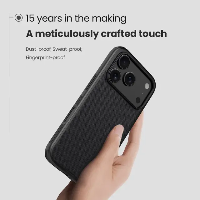 Nillkin Super Frosted PRO Back Cover for Apple iPhone 18 Pro/17 Pro Black 3