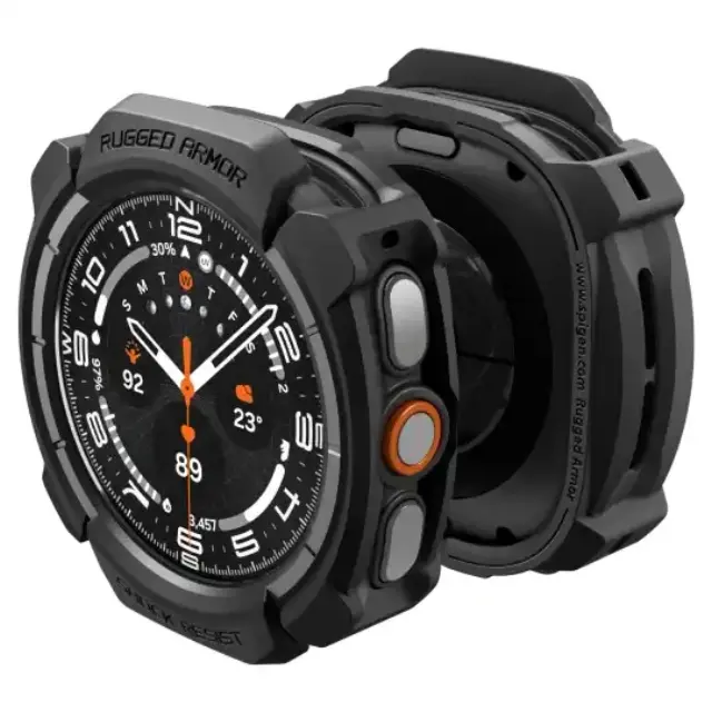 Spigen Rugged Armor Samsung Galaxy Watch Ultra 2 2026 (47 Mm) Matte Black 2