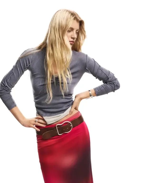 Desigual - Γυναικεία Φούστα Midi Asmee 26SWFK02-3098 Βιολετί - M 2