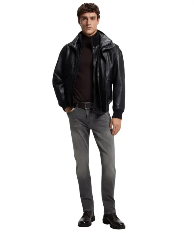 Hugo Boss - Ανδρικό Παντελόνι Τζιν Slim Fit Delaware BO Subway 50569147-022 Γκρι 3