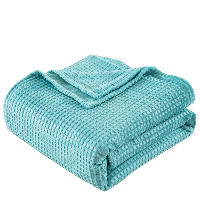Κουβέρτα 160x220 Μονή Fleece Beauty Home Art 11554 Τυρκουάζ 100% Πολυέστερ 2
