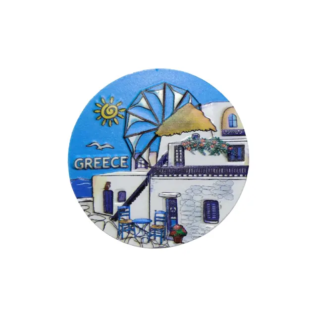 Tουριστικό μαγνητάκι Souvenir – Σετ 12pcs - Resin Magnet - Greece - 678327