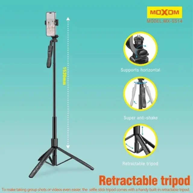 Moxom Selfie Stick με Τηλεχειριστήριο MX-SS14 3