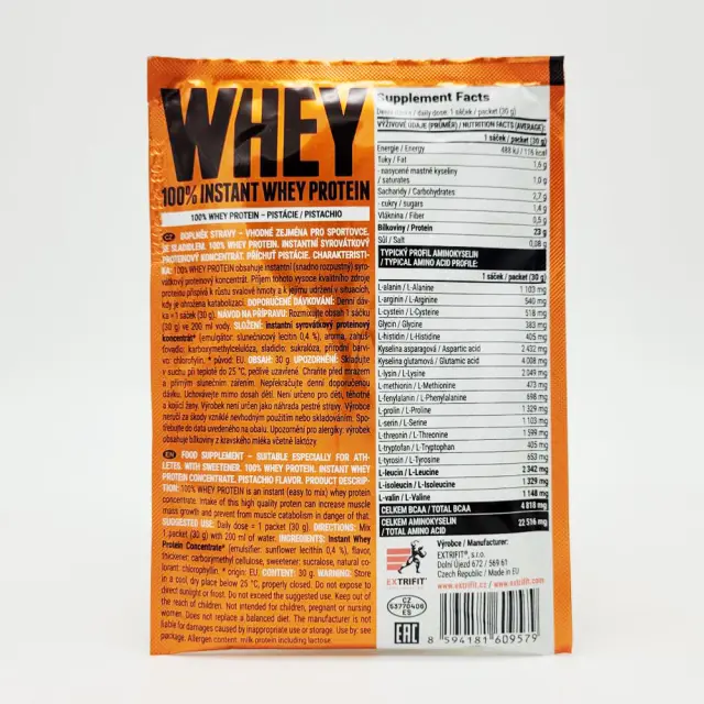 Extrifit 100% Instant Whey Protein pistachio, 30-g 2