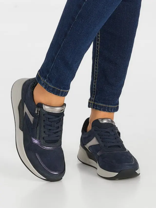 Gabor Sneakers Γυναικείο δέρμα/δέρμα Nubuck Μπλέ GAB/96957 001-D/BLAU - 42 2