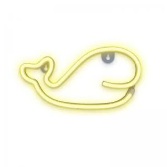 Neon LED Forever Light FLNEO9 WHALE (USB/Μπαταρίας & On/Off) Θερμό Λευκό N64431 2