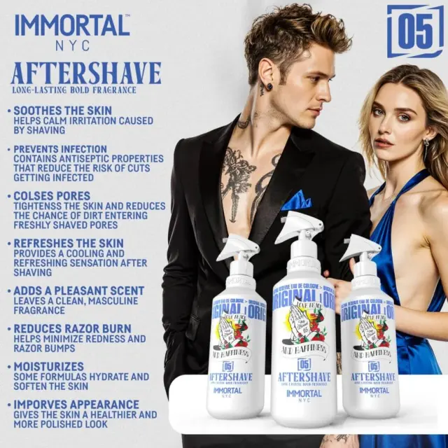 Immortal NYC Stay Blessed 05 Aftershave Κολόνια 500ml 3