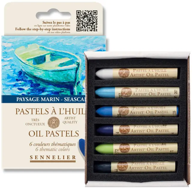 Sennelier Λαδοπαστέλ Σετ 6τεμ Seascape Colors