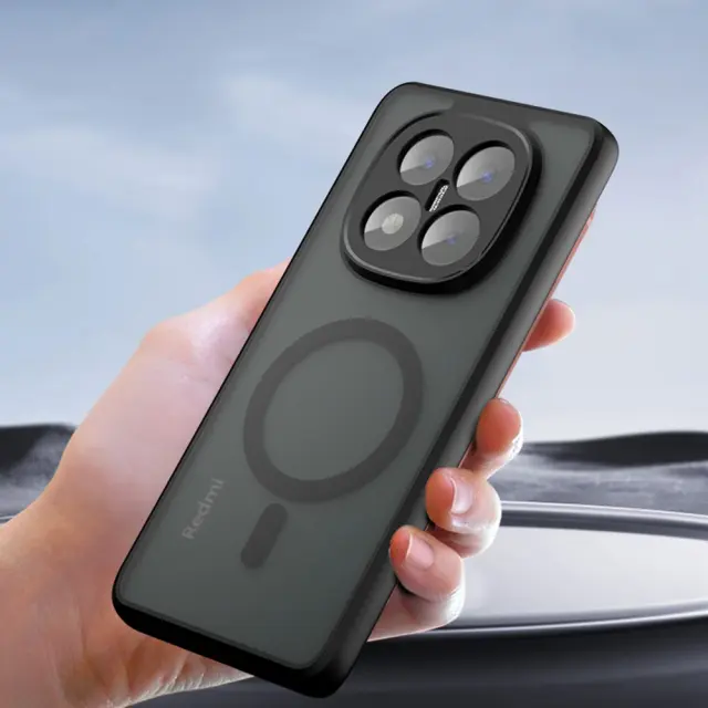 Techsuit® PureFrost MagSafe Θήκη για Redmi Note 14 Pro 5G/Poco X7- Frosted Black 2