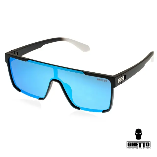 Ghetto Oversized Square Sunglasses Gray Frame Unisex