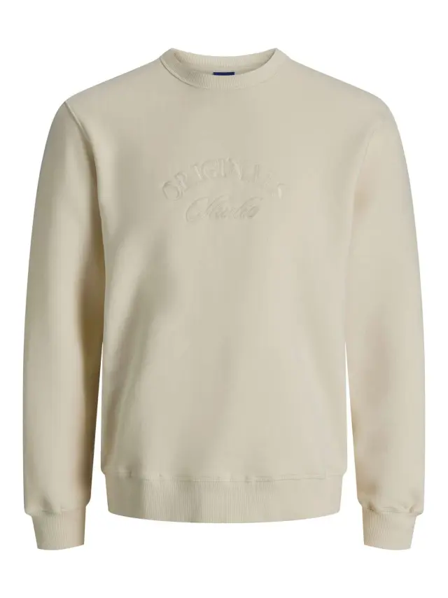 JORBLEECKER BRANDING SWEAT CREW BF Antique White