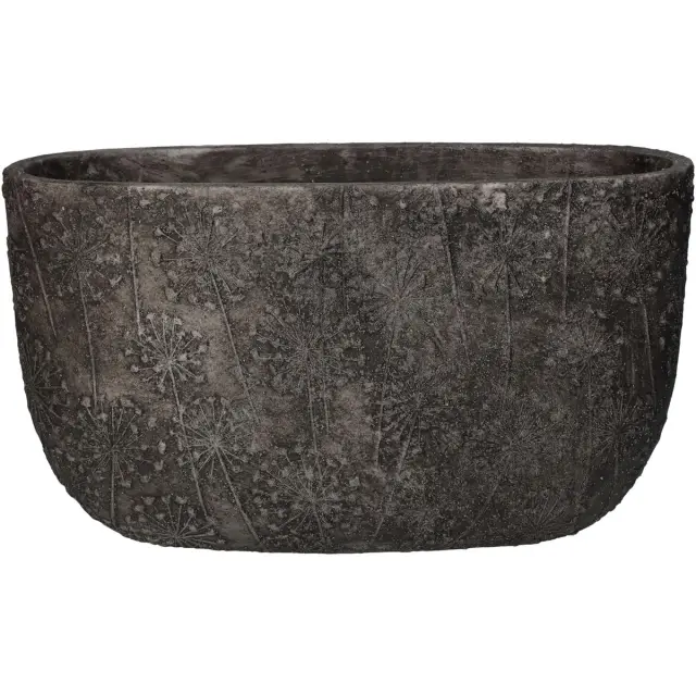 Βάζο Πικραλίδα Γκρι Τσιμέντο 38x15x22cm