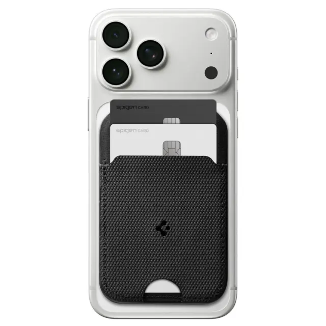 SPIGEN S314-2 SLIM FOLD TRIPOD MAGSAFE UNIVERSAL MAGNETIC CARD HOLDER BLACK 3