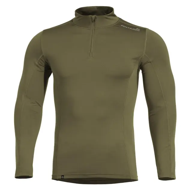 PINDOS 1/2 ZIP SHIRT K11013 06-Olive Green
