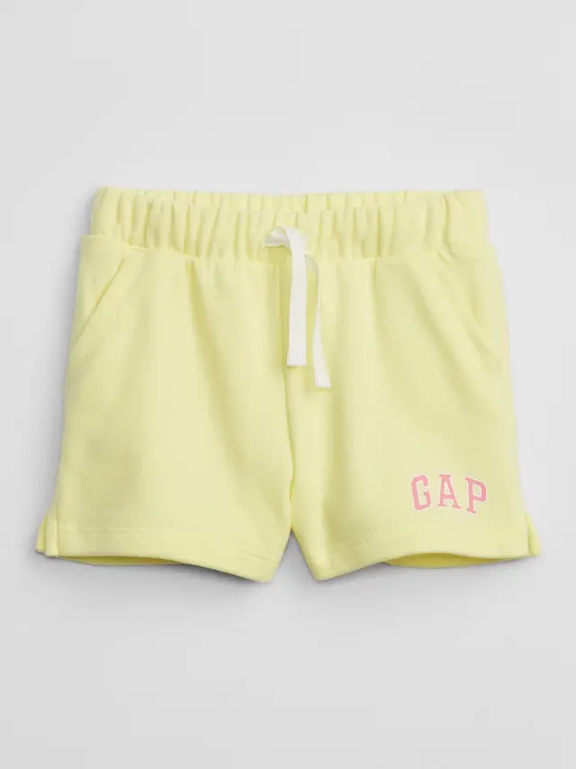 Κίτρινο babyGap Logo Pull-On Σορτς citron yellow