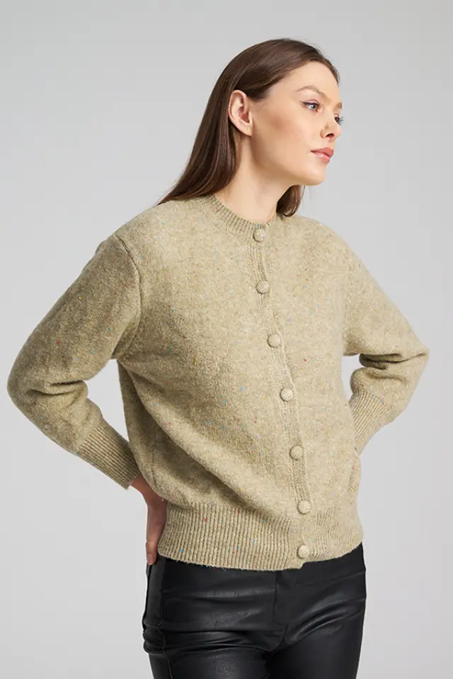 Μάλλινη Ζακέτα με Oversized Κουμπιά REINA CARDIGAN - XS 2
