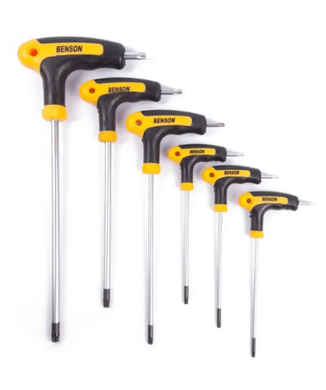 Torx wrench set t-handle 6 pieces