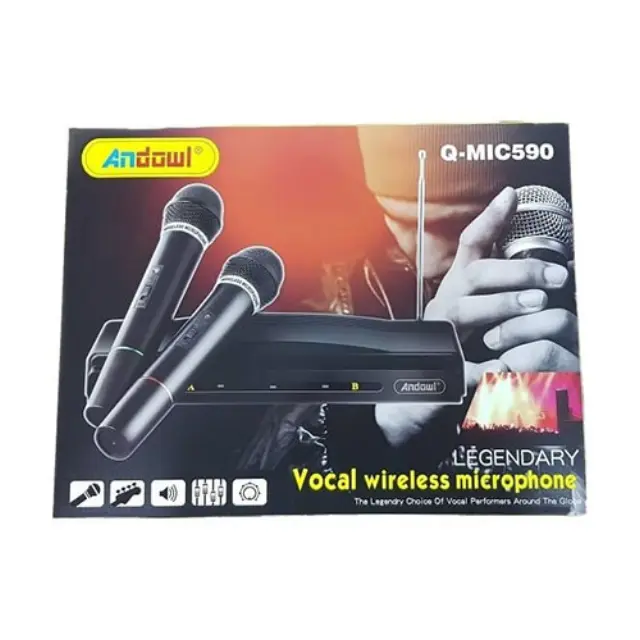 Andowl Q-MIC590 Karaoke με Ασύρματα Μικρόφωνα 2