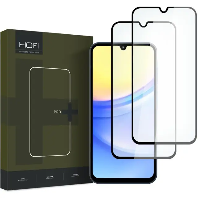 HOFI GLASS PRO+ 2-PACK GALAXY A15 4G / 5G / A25 5G BLACK