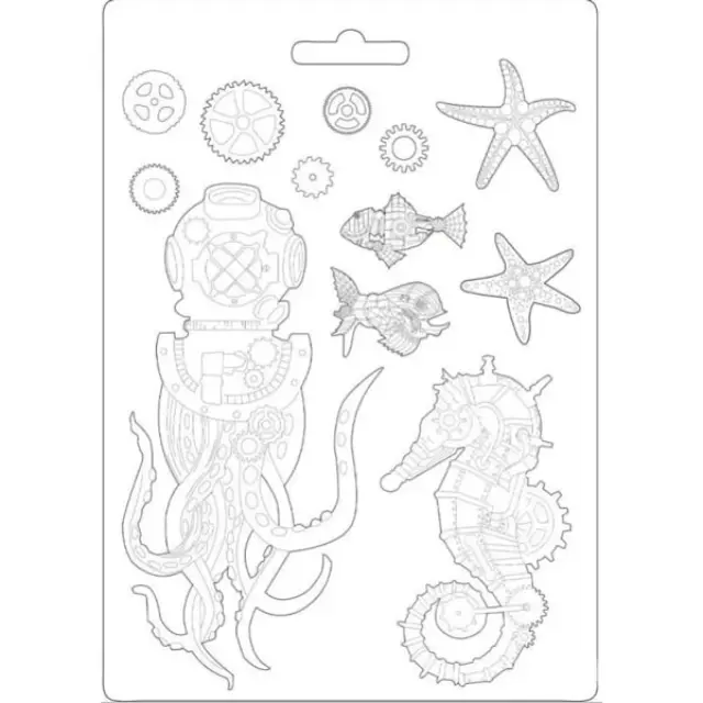 Εύκαμπτο Καλούπι για Σαπούνι-Γύψο - 21x29.7cm - Sea World