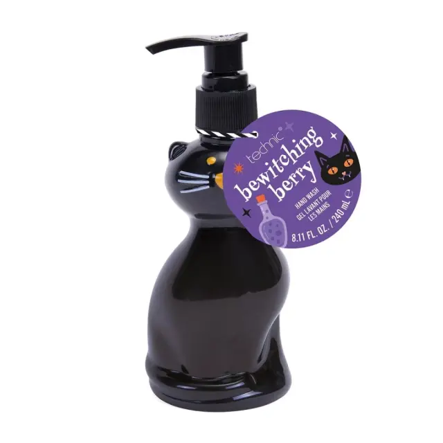 Technic Cosmetics Halloween Black Cat Hand Wash – Υγρό Σαπούνι Χεριών με Άρωμα Μούρων 240ml