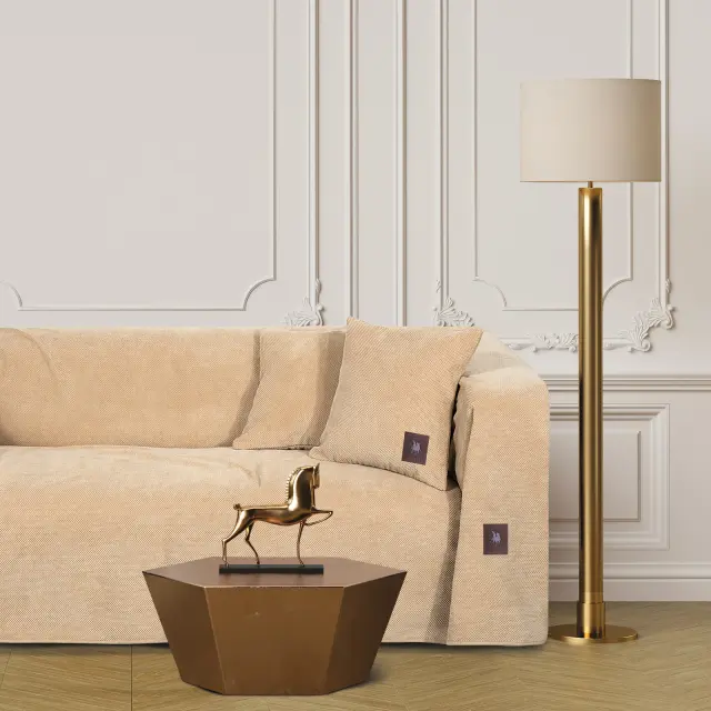 Ριχτάρι Τριθέσιο 180x300 Premium Greenwich Polo Club 3923 Beige 100% Microchenille