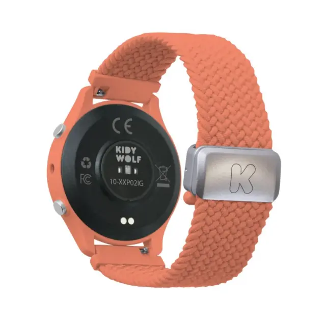 KIDYWOLF Ρολόι Smartwatch με οθόνη αφής επαναφορτιζόμενο - Ροδακινί 182730 3