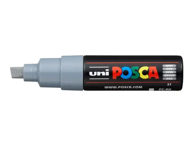 Μαρκαδόρος Σχεδίου Uni Posca PC-8K με πάχος μύτης 8.0mm - GreyPC-8K(E) - ΓKPI