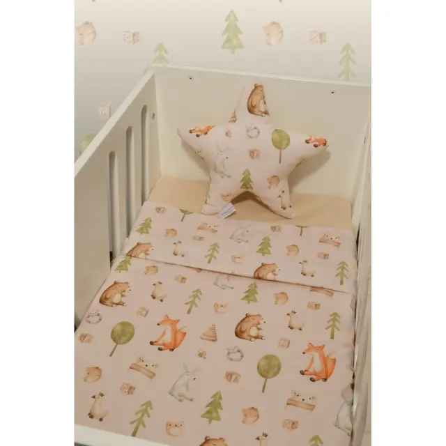 Σεντόνια Λίκνου Σετ 2τ -75x110-100% Βαμβάκι Des -428 Oliver Baby