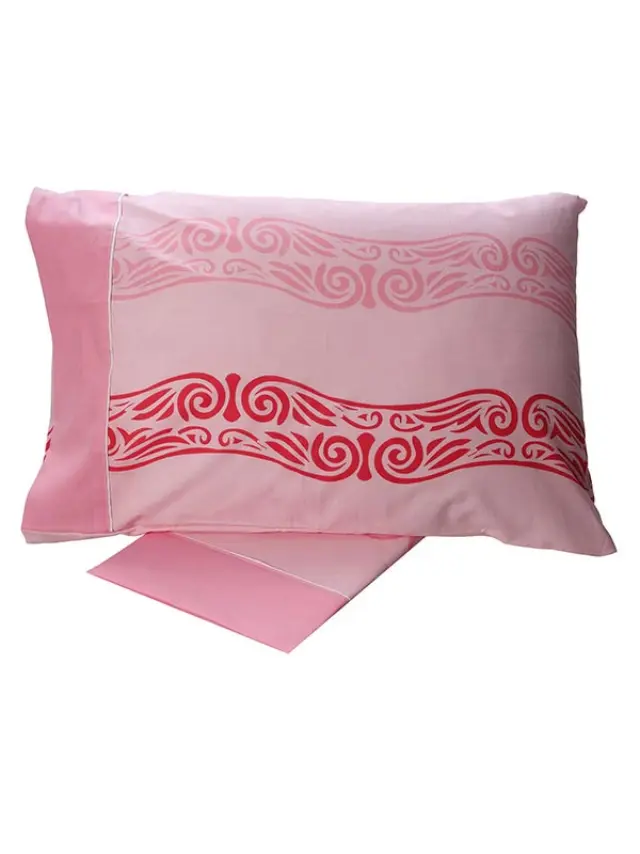 Σετ Σεντόνια Cotton Feelings εμπριμέ 2017 Pink Μονό (160x260) Sunshine