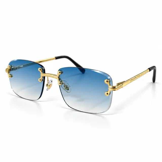 Ghetto Palette Sunglasses – Blue Gradient / Gold | Unisex 2