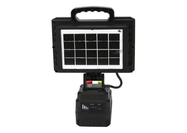 GDSuper Φορητός Ηλιακός Προβολέας 300W Μαύρος GD-2306B 3