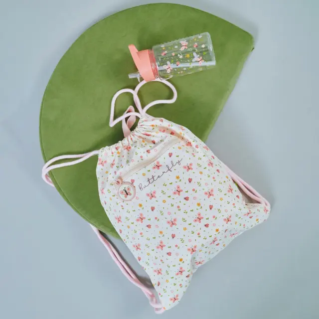 MINILAND ΠΑΙΔΙΚΟ ΣΑΚΙΔΙΟ ΠΛΑΤΗΣ ΜΕ ΚΟΡΔΟΝΙΑ KIDDIE SACK BUTTERFLY 3