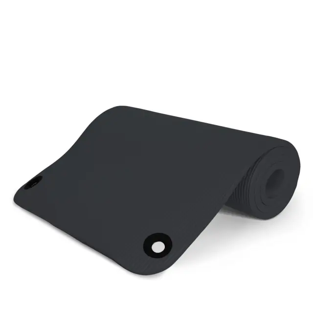 AMILA Στρώμα Γυμναστικής NBR 15mm 100Kg 183cm Μαύρο (95901)