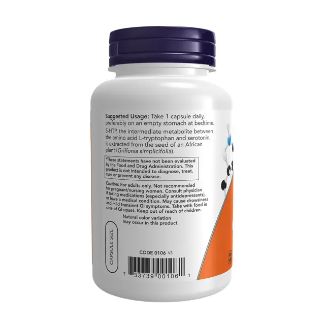 Now Foods 5-HTP 100 mg 3