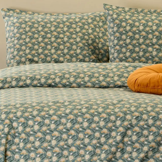 Melinen Home Σεντονι (Σετ 3 Τεμ.) 160Χ200+32 Elsa Aqua Winter Line Mini 160Χ200+32cm+53X72cm
