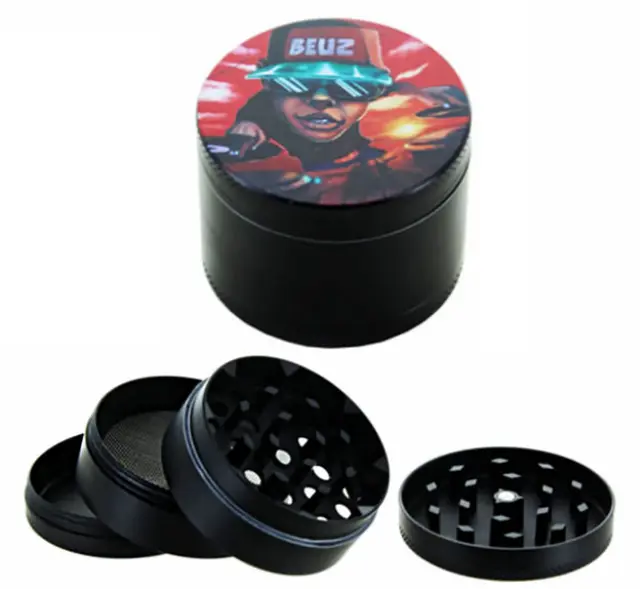 Grinder Τρίφτης Aluminium Beuz «DJ Beuz» 50mm - 4 Parts