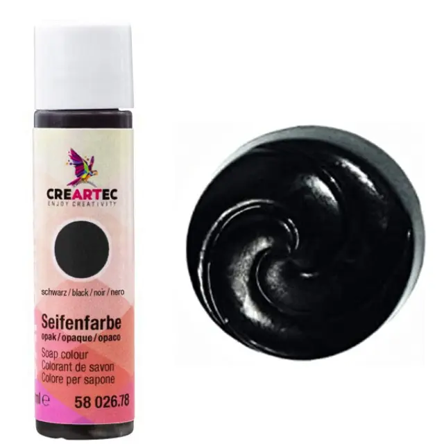 Χρώμα για Σαπούνι - Opaque Black - 10ml