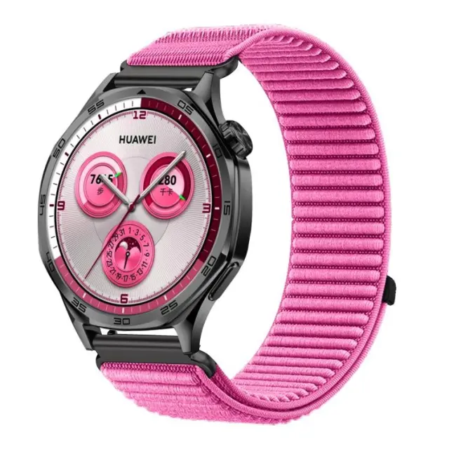 Nylon Λουράκι για Smartwatch 22mm-Peony Pink OEM