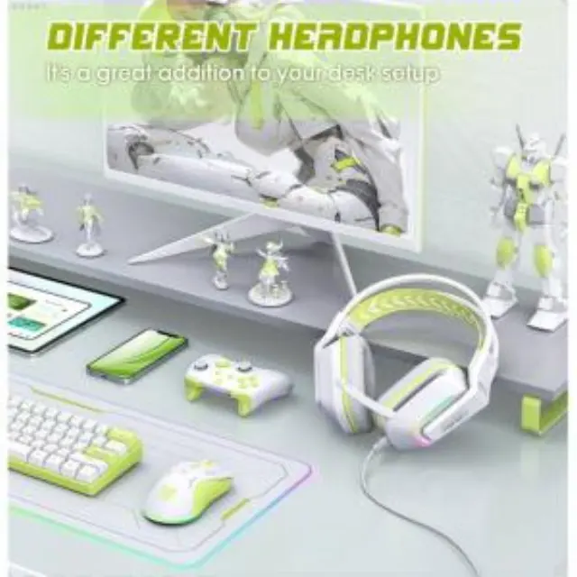 Ενσύρματα Ακουστικά Κεφαλής Onikuma X13 Gaming με Μικρόφωνο Λευκό N70816 2