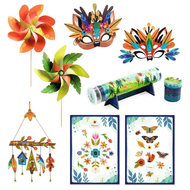 Djeco Εκπαιδευτικό Παιχνίδι DIY Σετ 5 Διαφορετικών Χειροτεχνιών 'Φύση' (5+ ετών) 07933 3