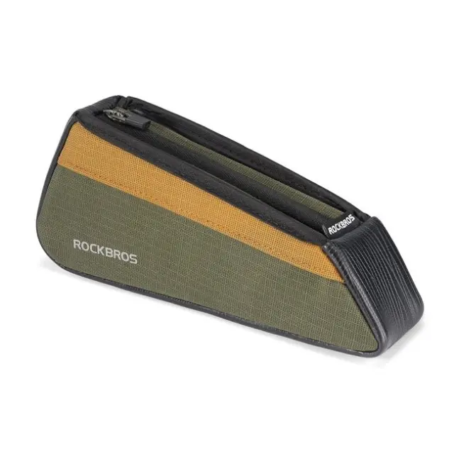 Rockbros 088 Top Tube Bike Bag 0.25L Green / Orange