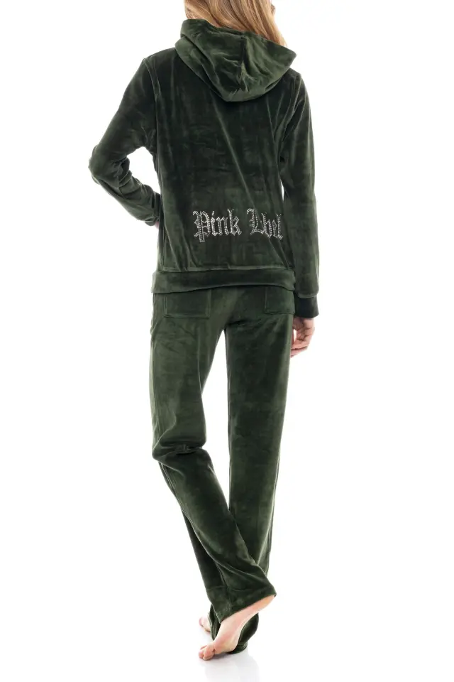 W1000 - Oil Green - TRUCKSUIT VELVET PINK LABEL - S 2
